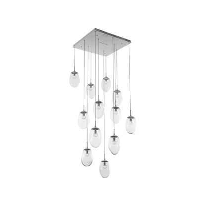 Meteo 36" Wide 12 Light LED Crystal Multi Light Pendant