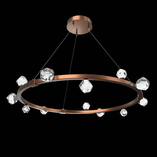 Stella 12 Light 41" Wide LED Abstract Ring Chandelier - 3000K