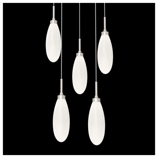 Fiori 5 Light 19" Wide LED Abstract Multi Light Pendant - 3000K