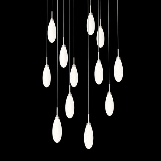 Fiori 12 Light 32" Wide LED Abstract Multi Light Pendant - 3000K