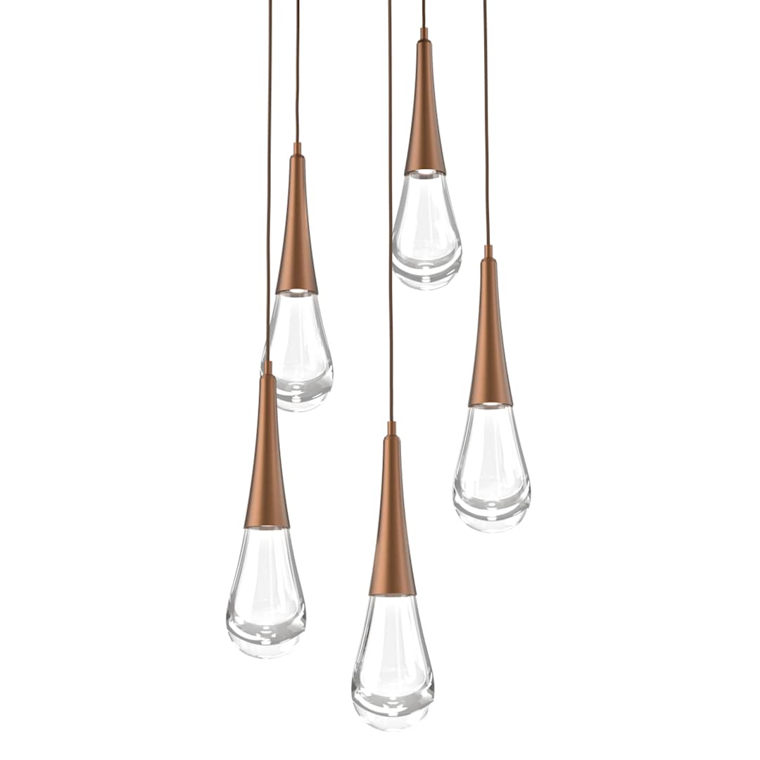 Rain Drop 19" Wide LED Multi Light Pendant
