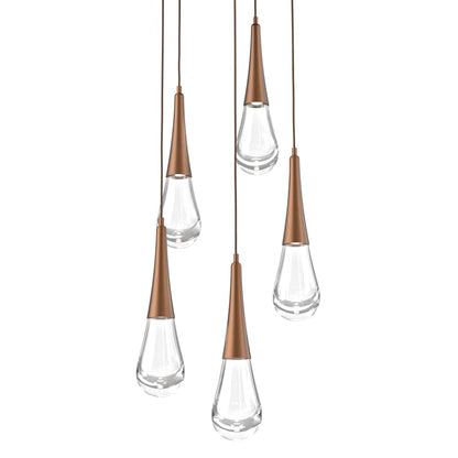 Rain Drop 19" Wide LED Multi Light Pendant