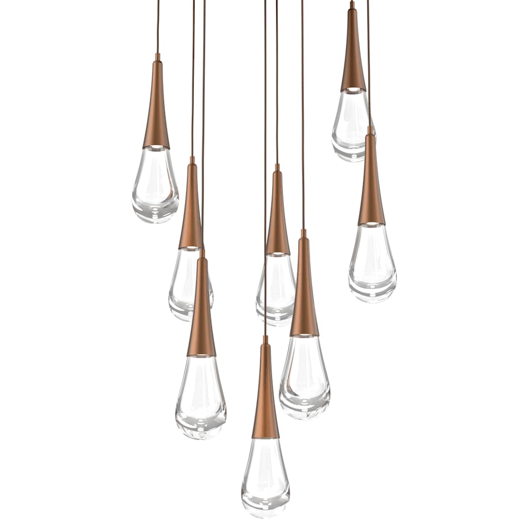 Rain Drop 27" Wide LED Multi Light Pendant