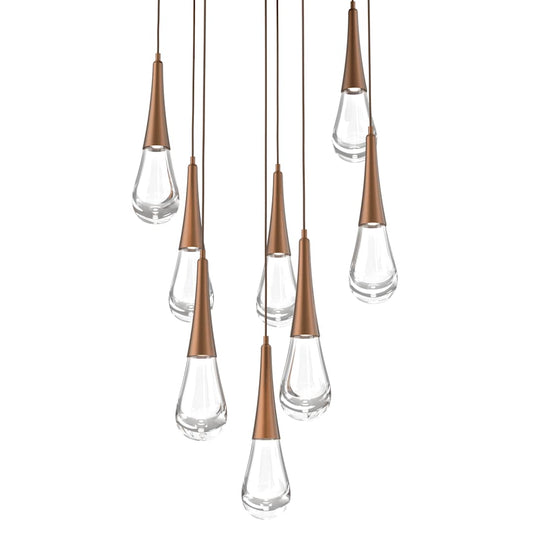 Rain Drop 27" Wide LED Multi Light Pendant
