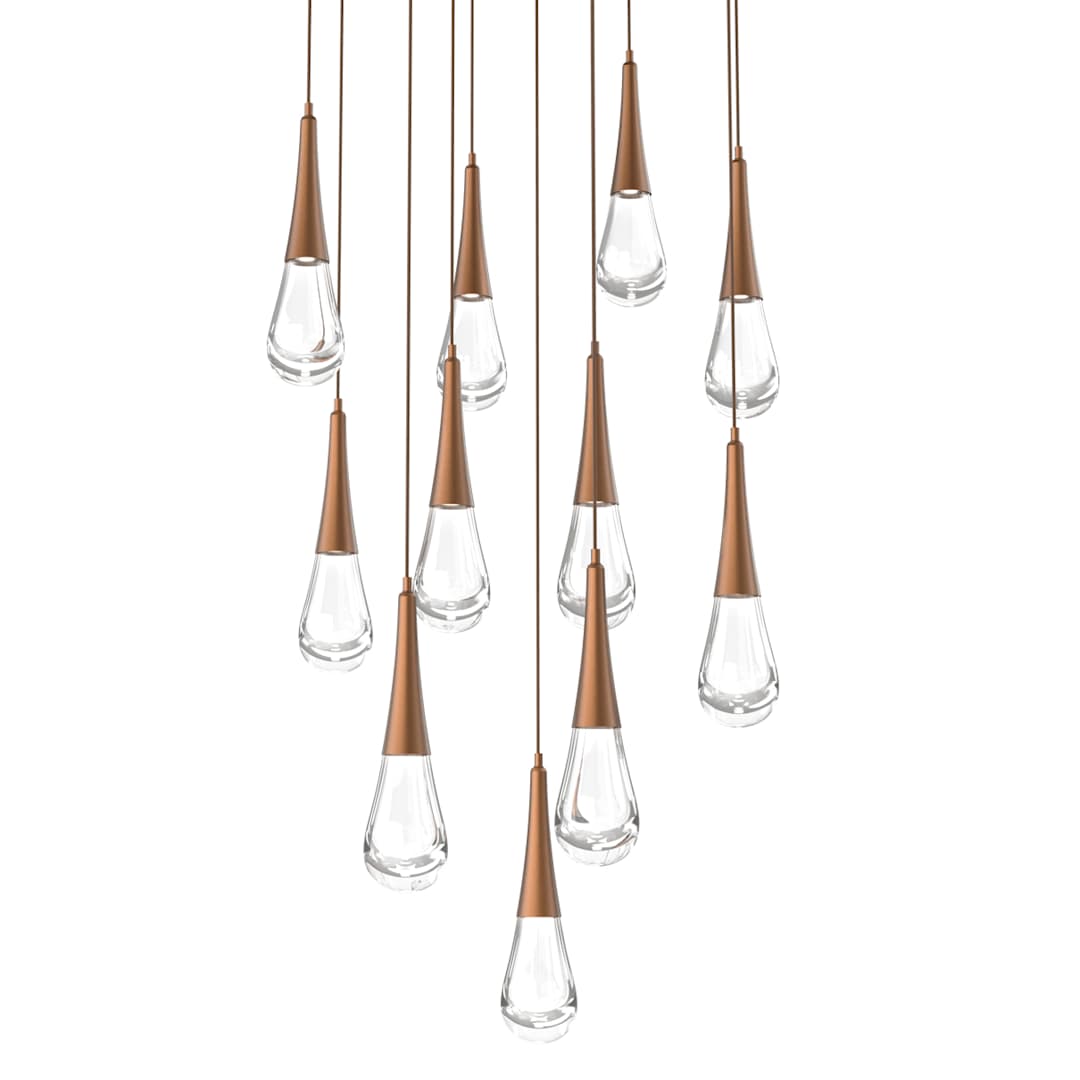 Rain Drop 33" Wide LED Multi Light Pendant