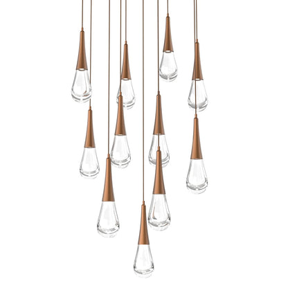 Rain Drop 33" Wide LED Multi Light Pendant