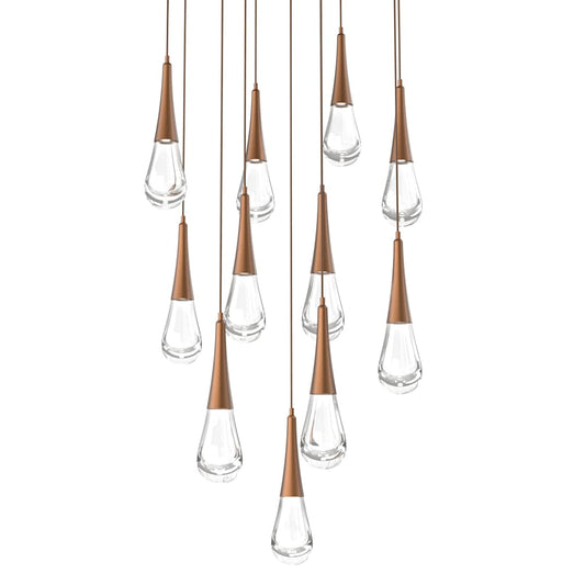 Rain Drop 33" Wide LED Multi Light Pendant