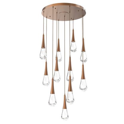 Rain Drop 33" Wide LED Multi Light Pendant