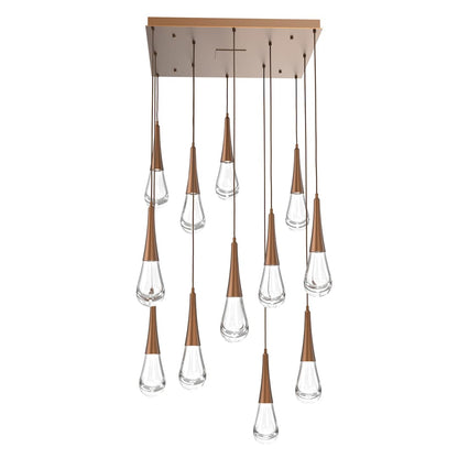 Rain Drop 32" Wide LED Multi Light Pendant