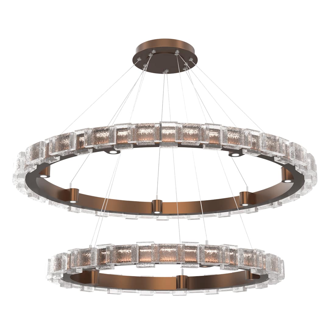 Tessera 50" Wide Tiered LED Ring Chandelier