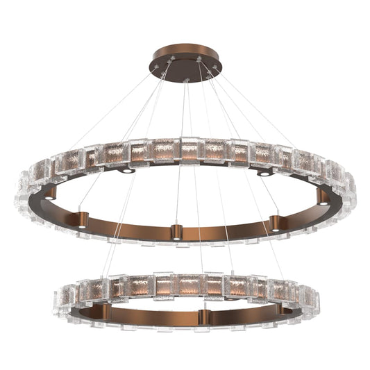 Tessera 50" Wide Tiered LED Ring Chandelier