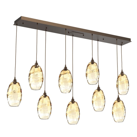 Ellisse 9 Light 67" Wide Linear Pendant