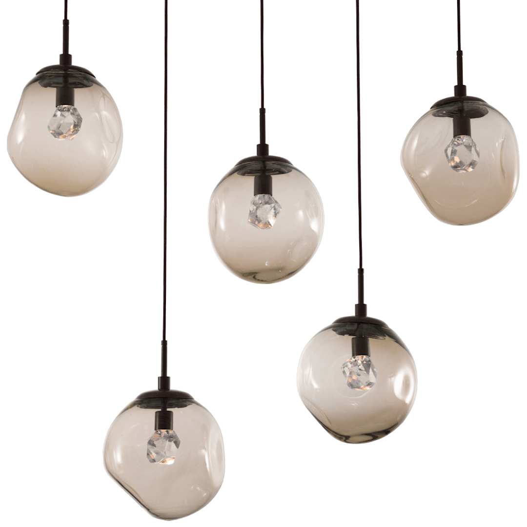 Aster 42" Wide LED Crystal Linear Pendant