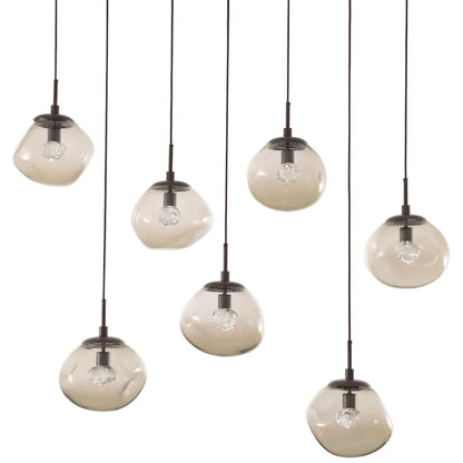 Nova 50" Wide LED Crystal Linear Pendant