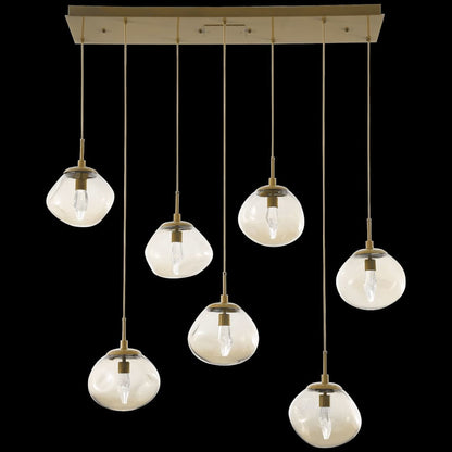 Nova 50" Wide LED Crystal Linear Pendant