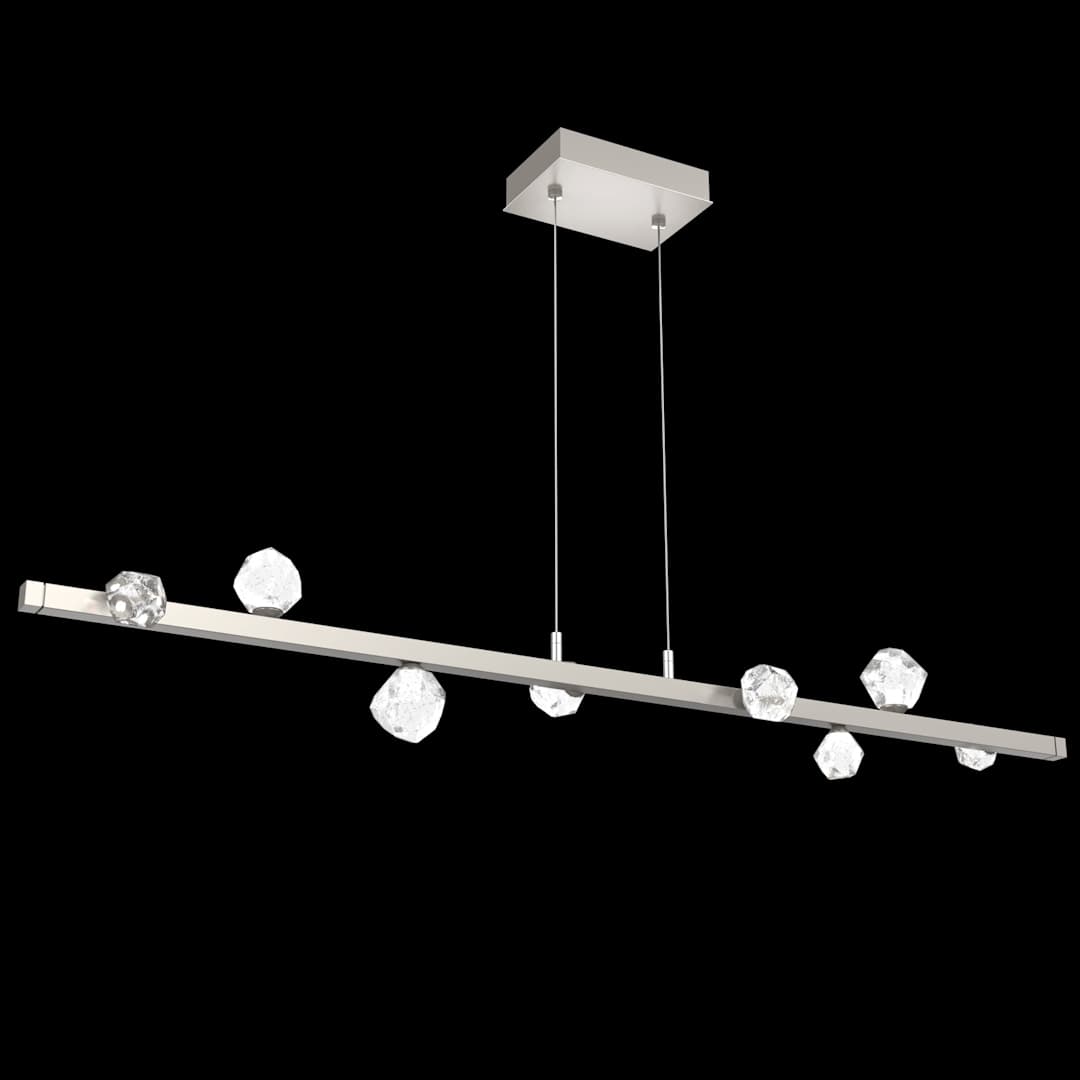 Stella 8 Light 54" Wide LED Abstract Linear Chandelier - 3000K