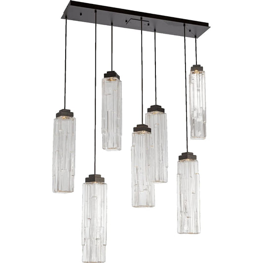 Ledgestone 7 Light 44" Wide LED Linear Pendant