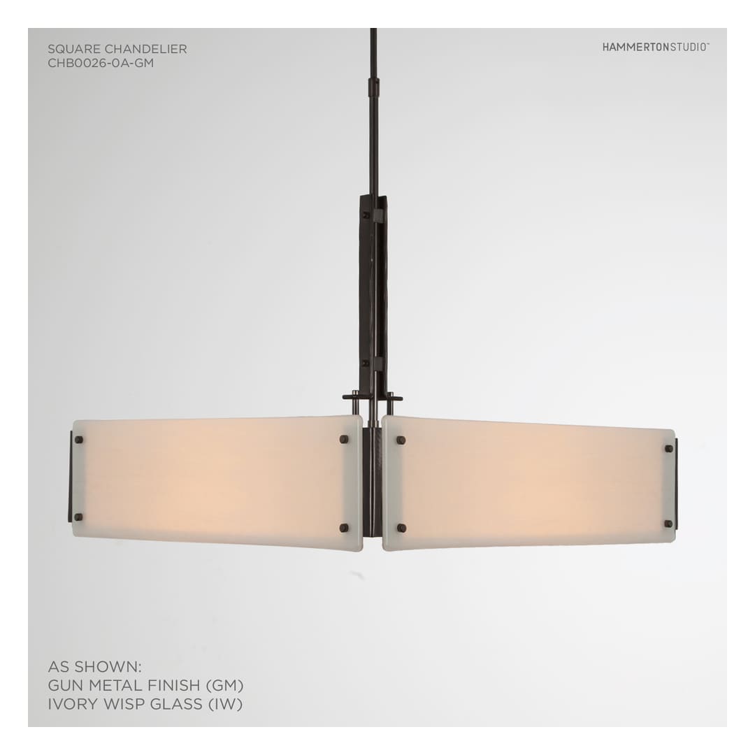 Urban Loft 24" Wide Artisan Crafted Chandelier with Hand Textured Glass