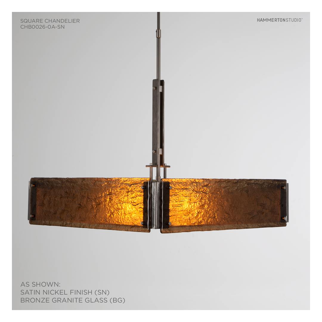 Urban Loft 24" Wide Artisan Crafted Chandelier with Hand Textured Glass