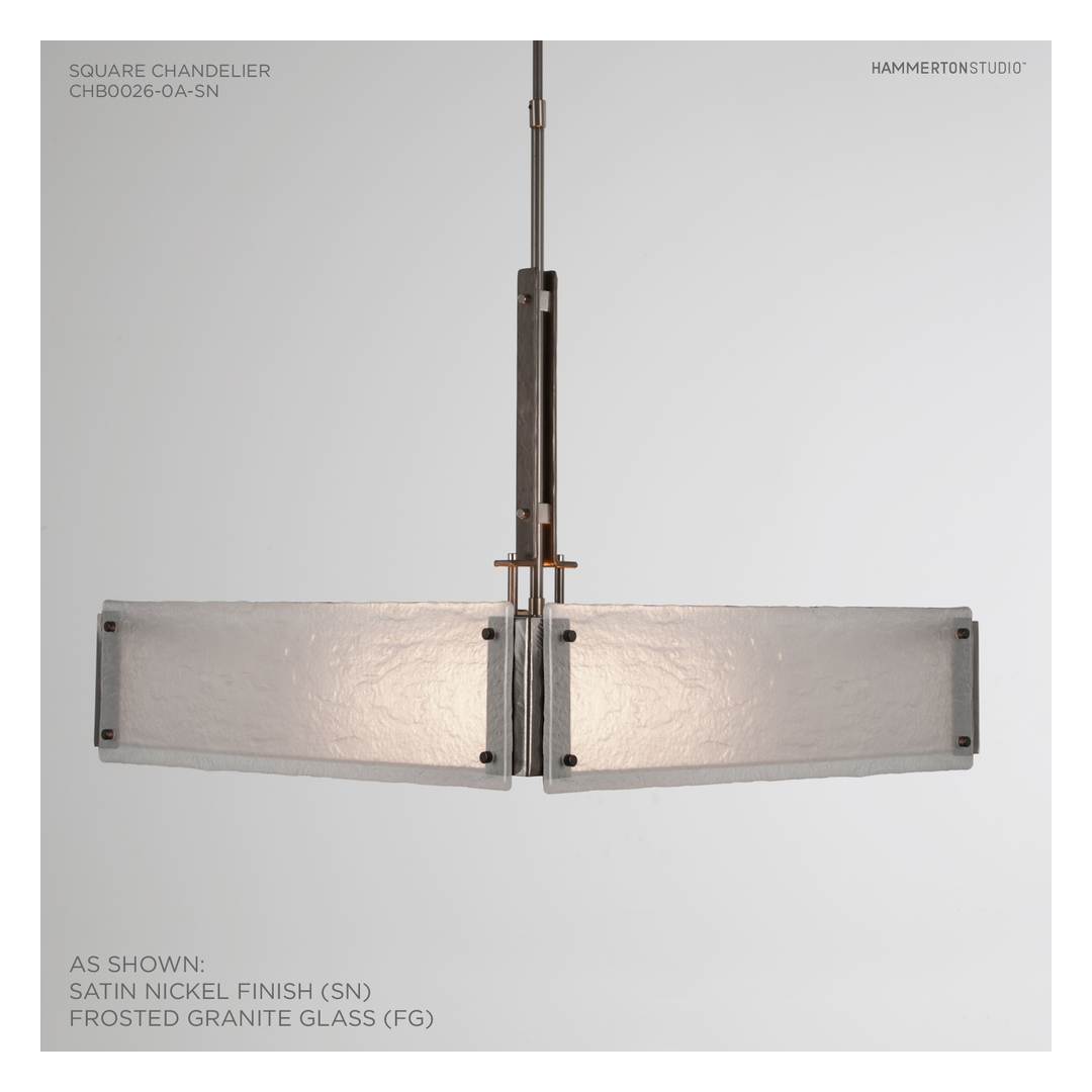 Urban Loft 24" Wide Artisan Crafted Chandelier with Hand Textured Glass