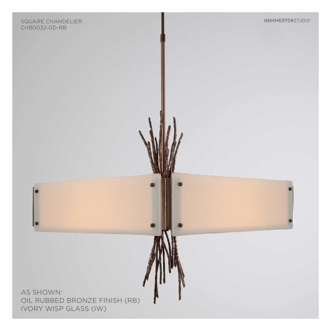Ironwood 24" Wide Artisan Crafted Chandelier with Hand Textured Glass and Sculpted Steel