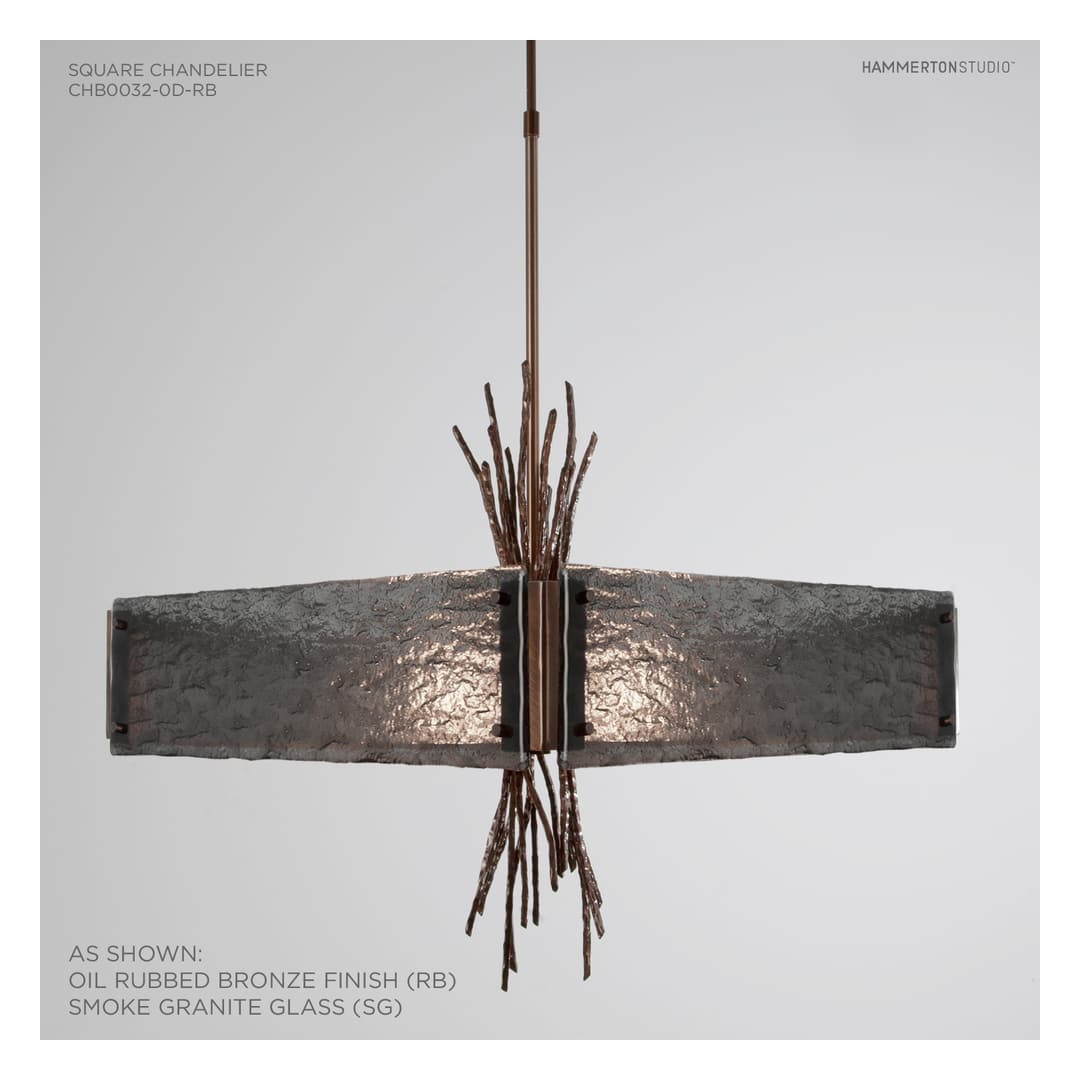 Ironwood 24" Wide Artisan Crafted Chandelier with Hand Textured Glass and Sculpted Steel