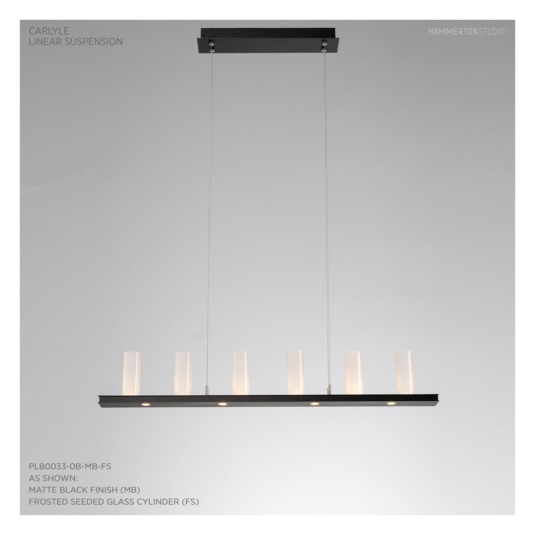 Carlyle 44" Wide Artisan Crafted 10 Light LED Linear Chandelier