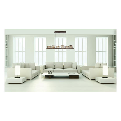 Gem 44" Wide 10 Light Hand Blown Glass LED Linear Suspension