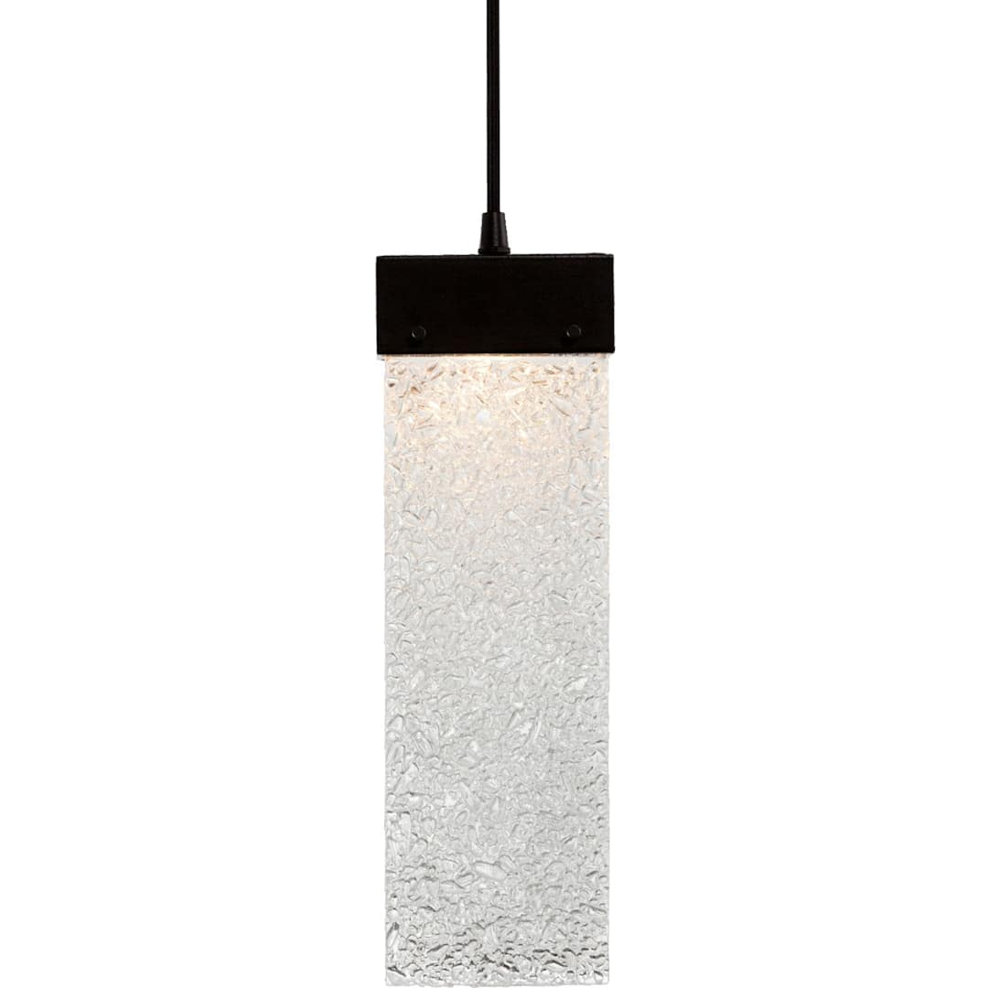 Parallel 33" Wide Artisan Crafted LED 12 Light Pendant with Hand Textured Glass