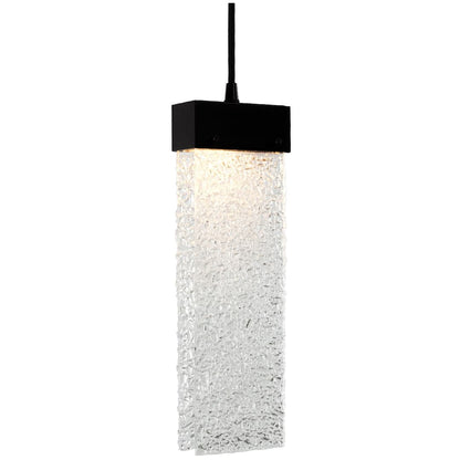 Parallel 26" Wide Artisan Crafted LED 9 Light Pendant with Hand Textured Glass
