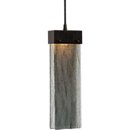Parallel 33" Wide Artisan Crafted LED 12 Light Pendant with Hand Textured Glass