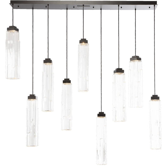 Ledgestone 9 Light 72" Wide LED Linear Pendant