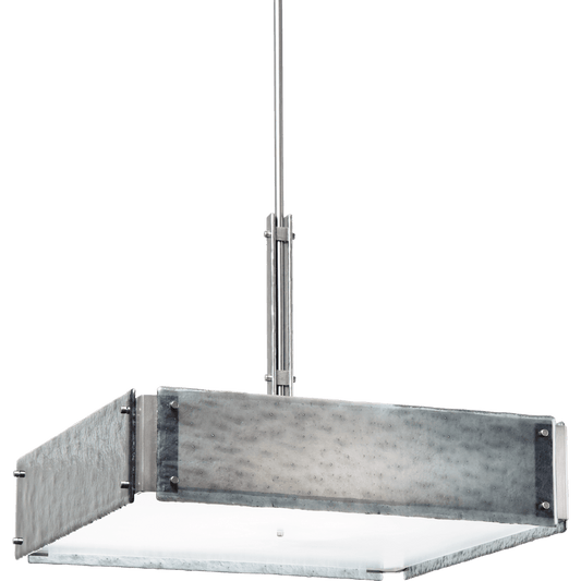 Urban Loft 24" Wide Artisan Crafted Chandelier with Hand Textured Glass