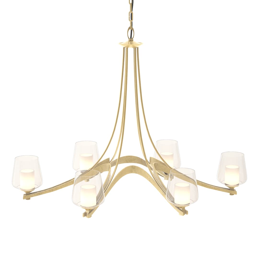 Ribbon 6 Light 39" Wide Chandelier