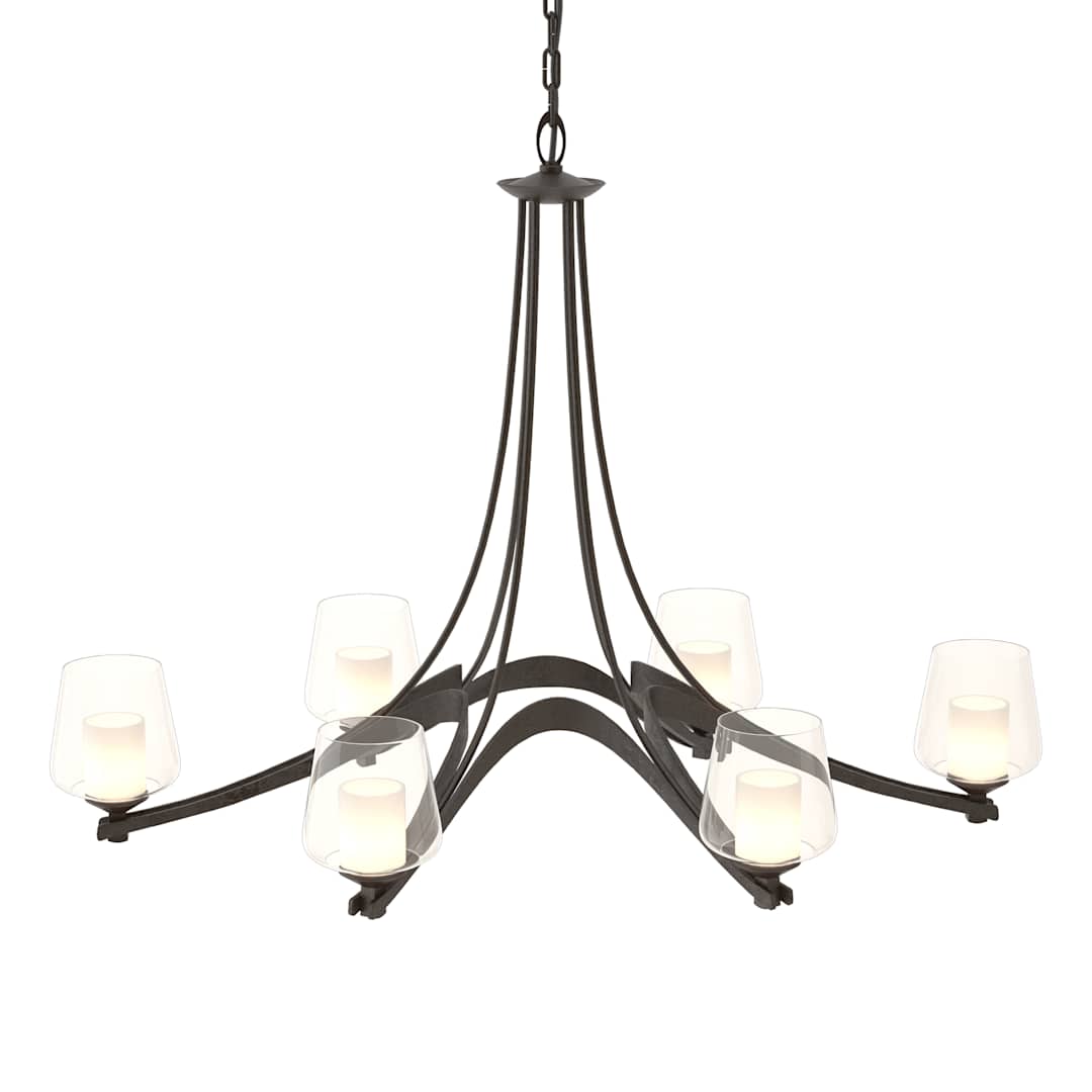 Ribbon 6 Light 39" Wide Chandelier