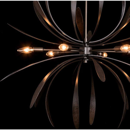 Dahlia 6 Light 33" Wide Taper Candle Style Chandelier