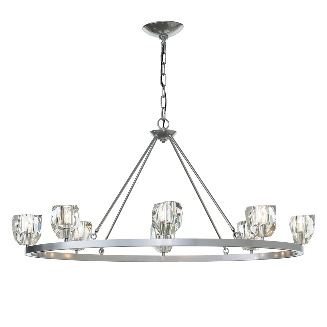 Gatsby 8 Light 45" Wide Crystal Ring Chandelier