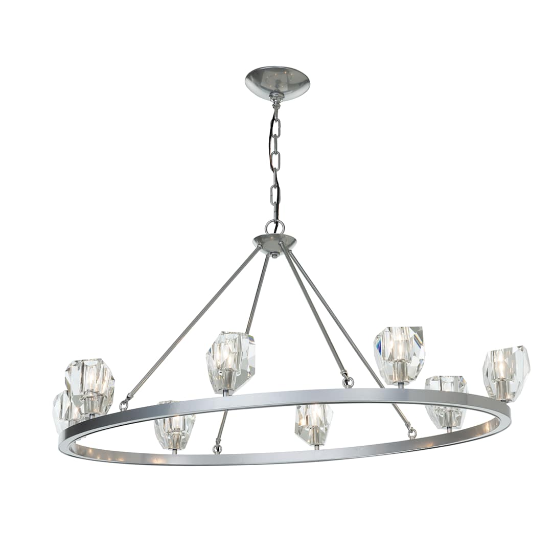 Gatsby 8 Light 45" Wide Crystal Ring Chandelier