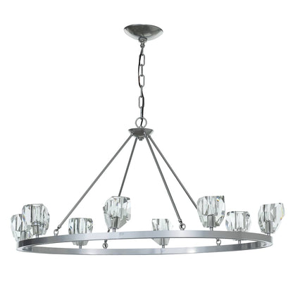 Gatsby 8 Light 45" Wide Crystal Ring Chandelier