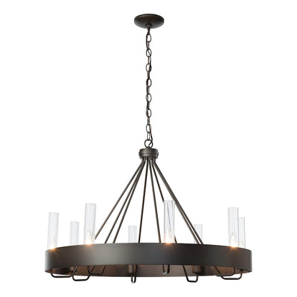 Banded 8 Light 32" Wide Ring Chandelier