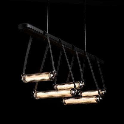 York 52" Wide LED Linear Chandelier