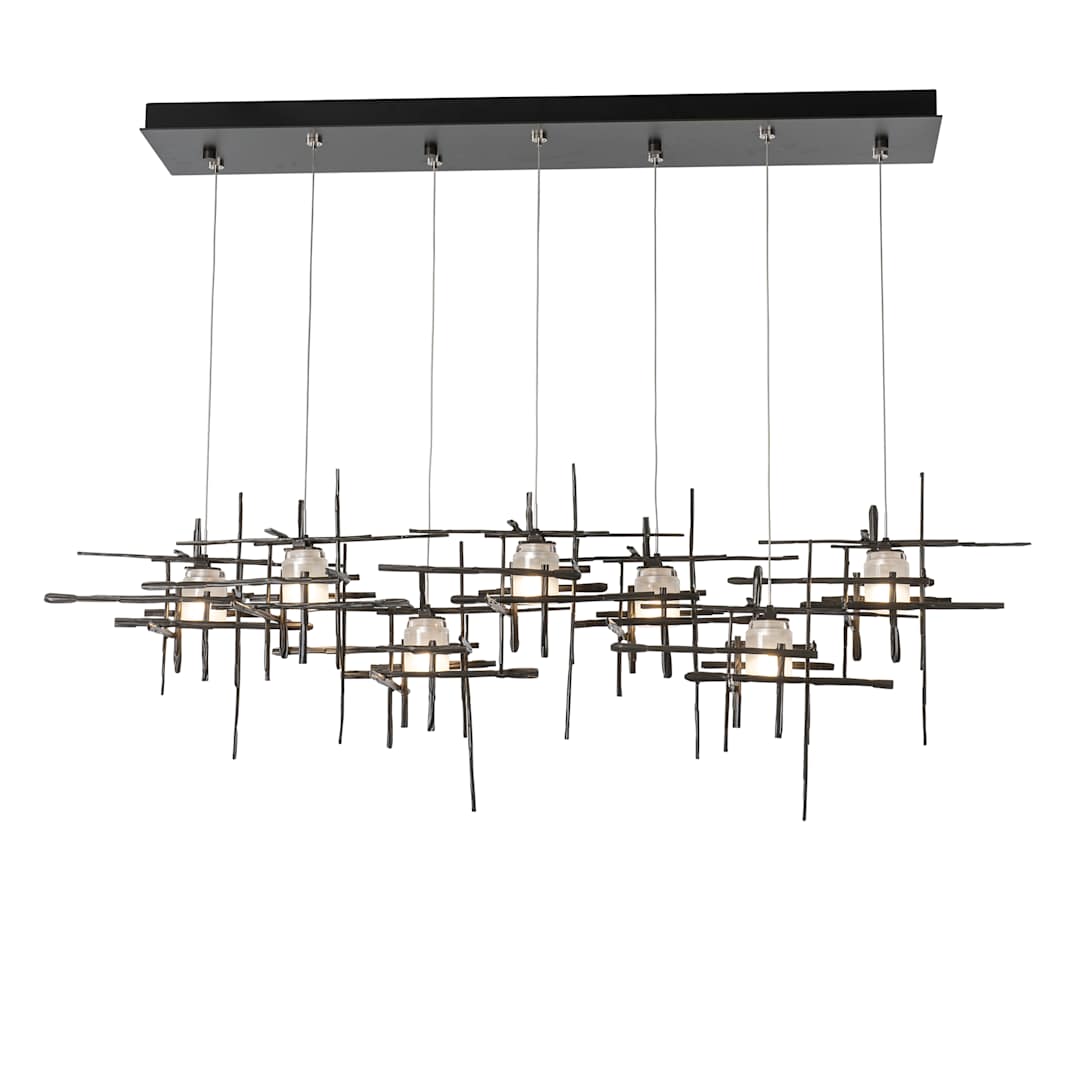 Tura 7 Light 54" Wide Abstract Linear Pendant