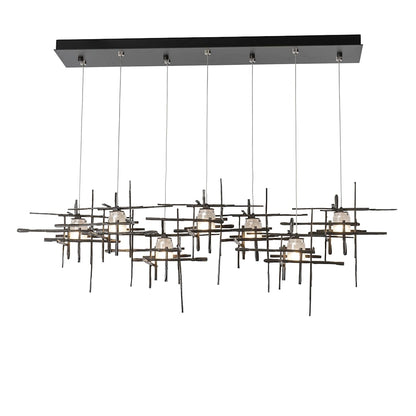 Tura 7 Light 54" Wide Abstract Linear Pendant