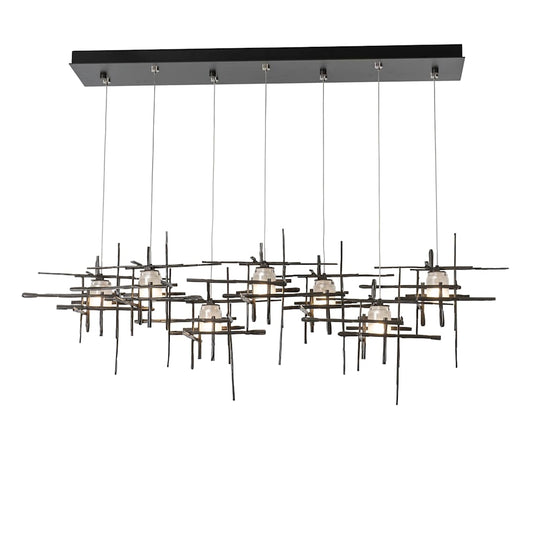 Tura 7 Light 54" Wide Abstract Linear Pendant
