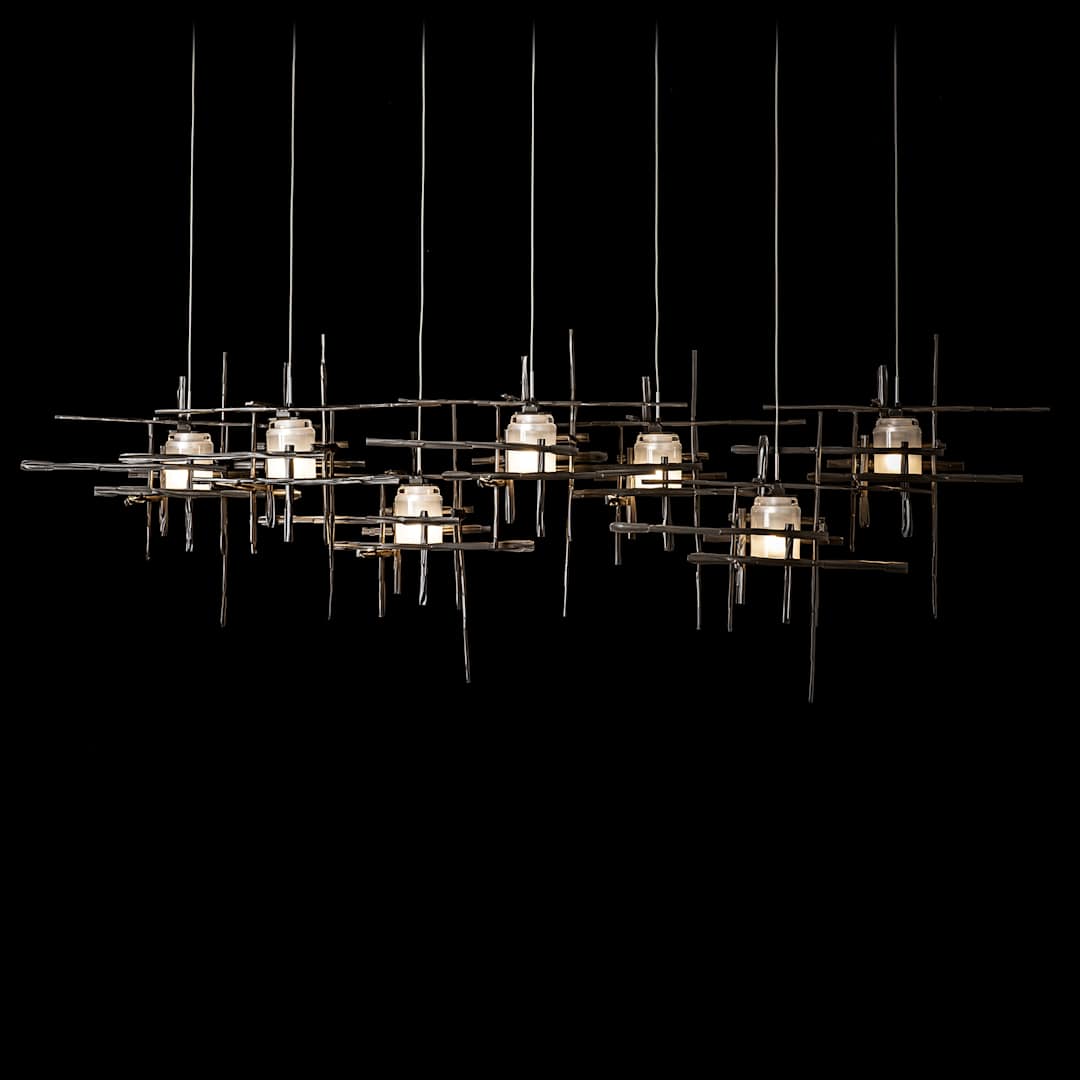 Tura 7 Light 54" Wide Abstract Linear Pendant
