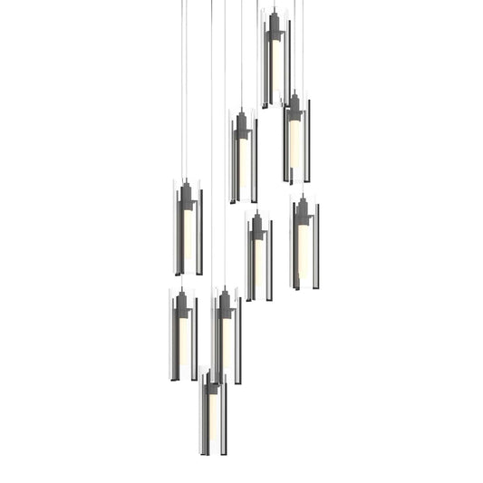 Exos Glass 9 Light 21" Wide Suspension Multi Light Pendant