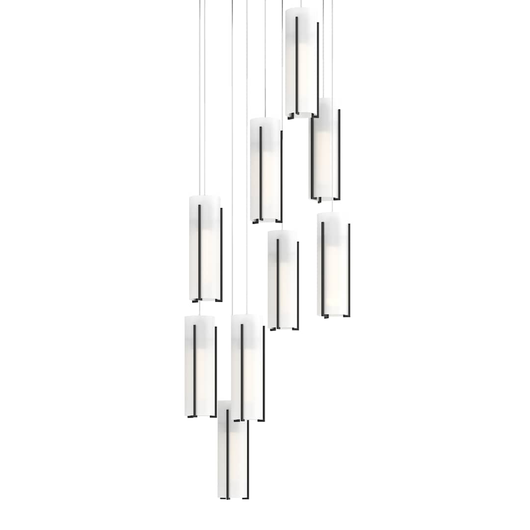 Exos Glass 9 Light 21" Wide Suspension Multi Light Pendant