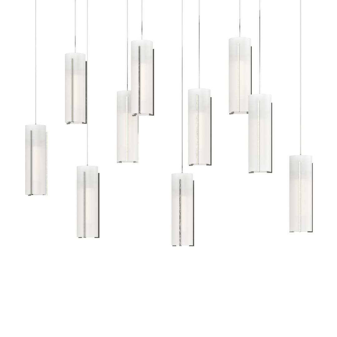 Exos Glass 10 Light 45" Wide Suspension Linear Pendant