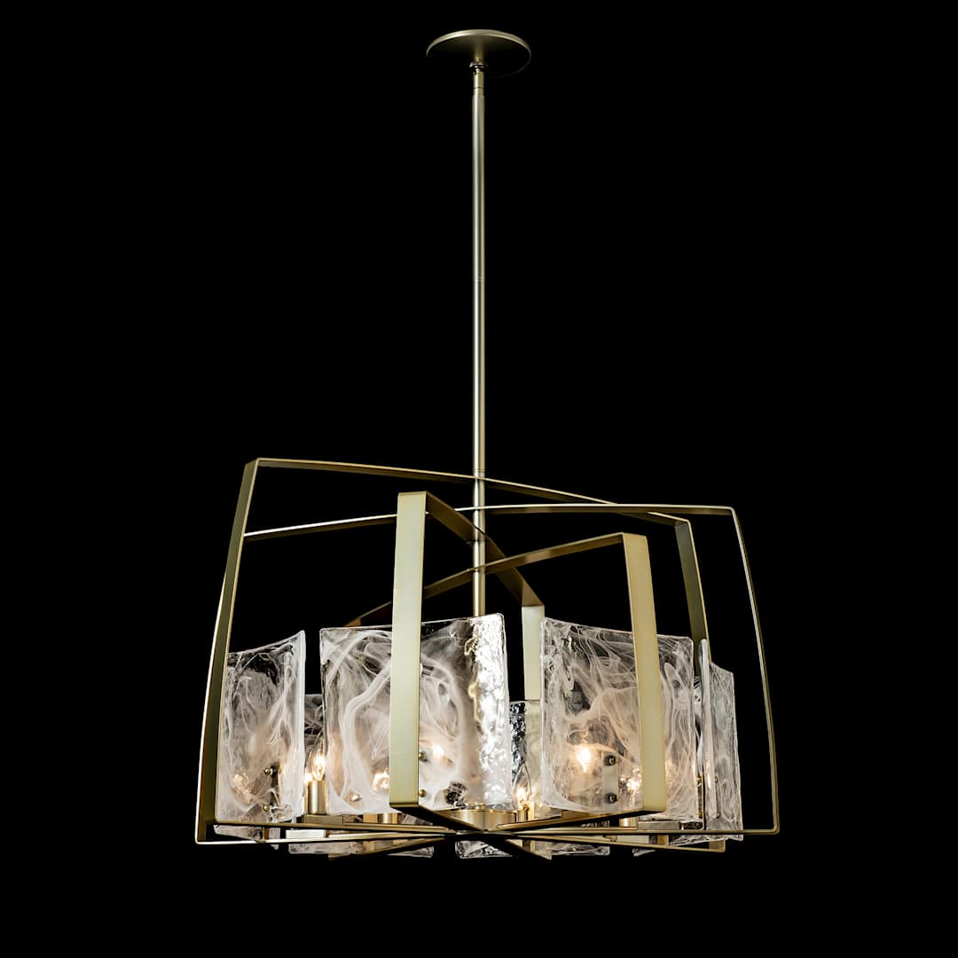 Arc 8 Light 34" Wide Drum Chandelier