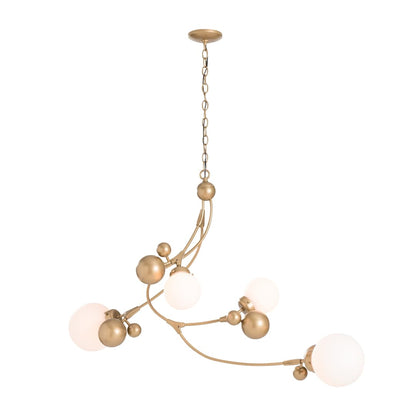 Sprig 4 Light 42" Wide Abstract Chandelier